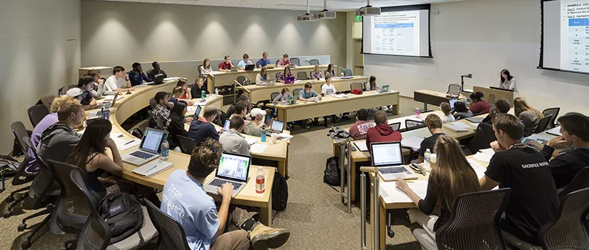 Classroom at the Darla Moore School of Business